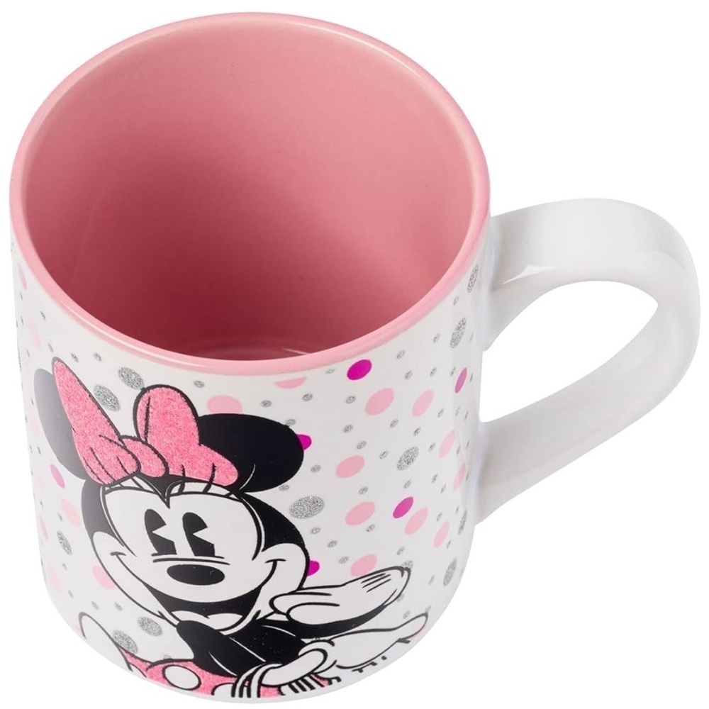 Disney Minnie Mouse Mug Pink White - Picture 4 of 8